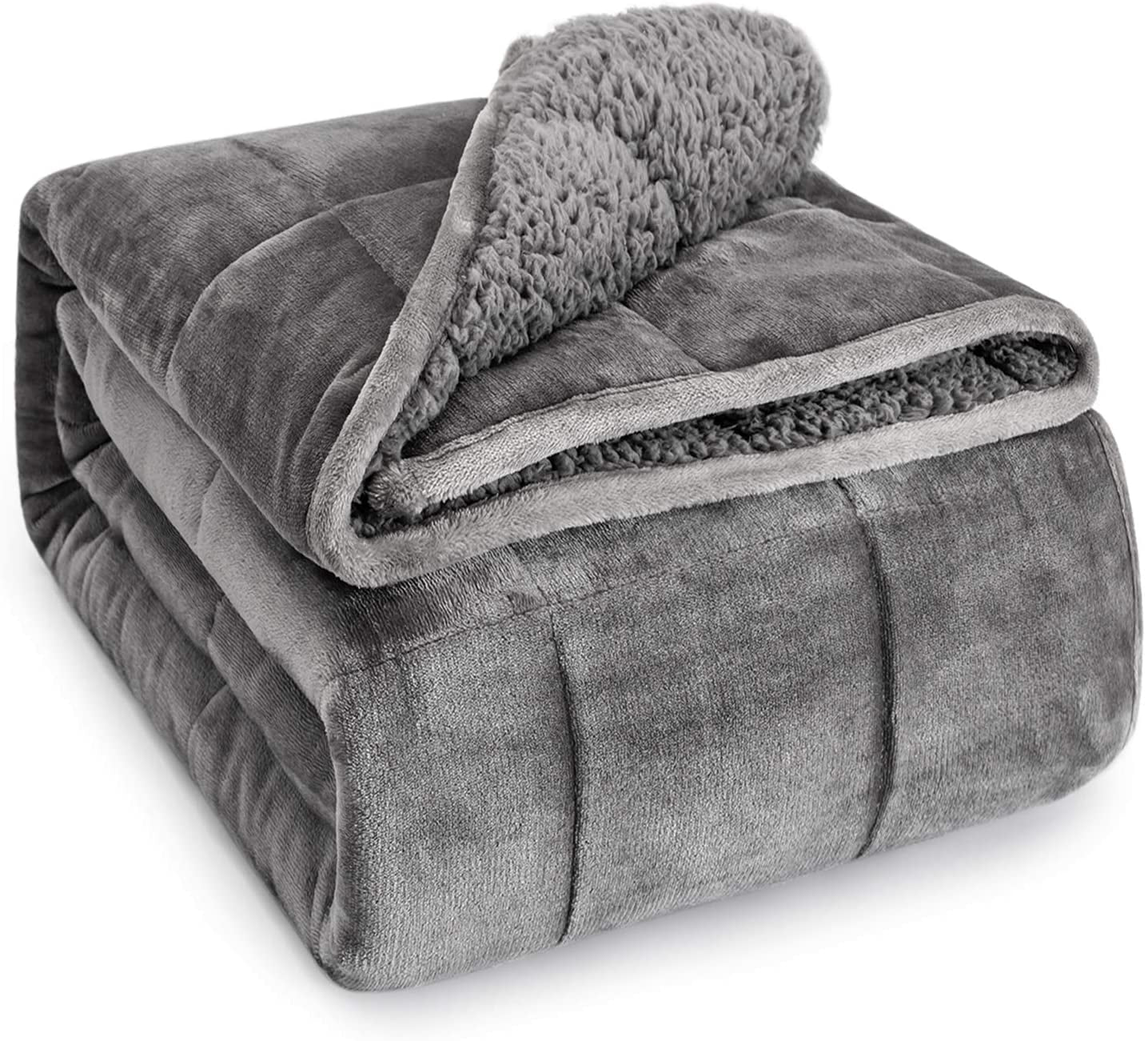 20 Lb Fleece Weighted Blankets for Adults