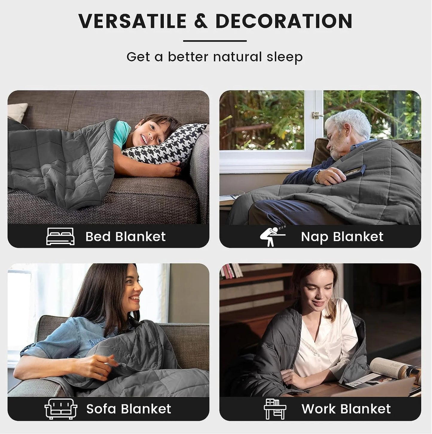 Queen Size Weighted Blankets for Adults