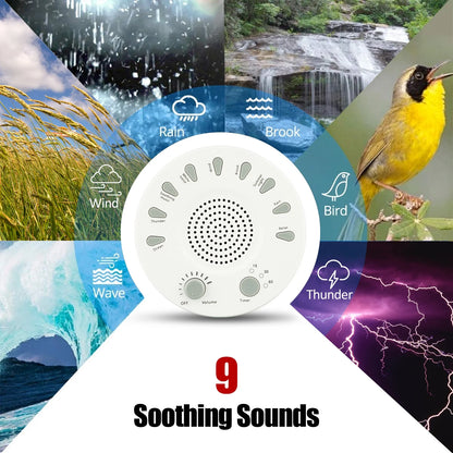 Portable Sleep Sound Therapy Machine with 3 Timers