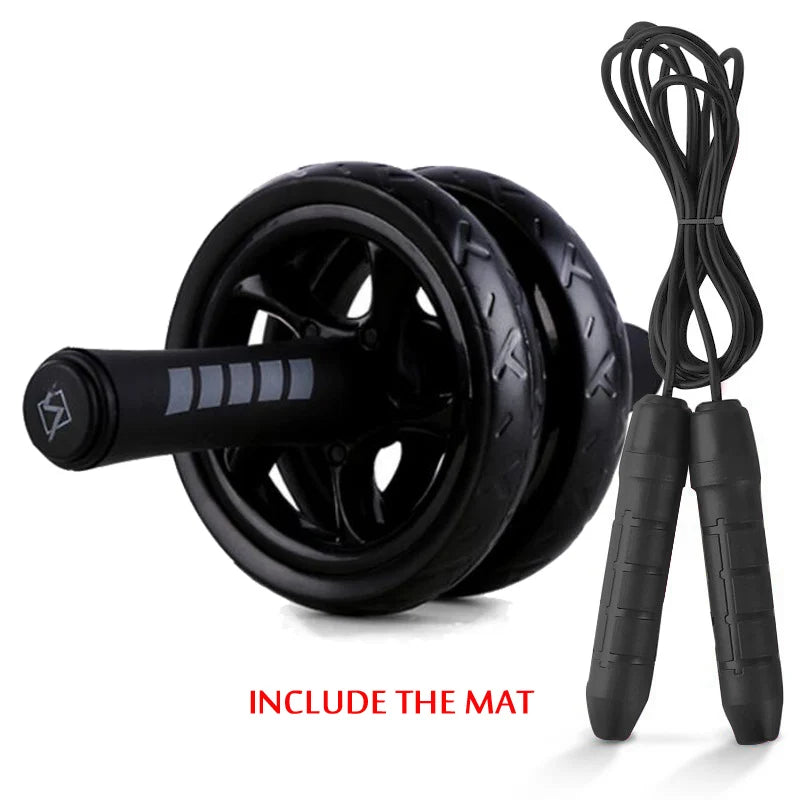 Ultra Core & Cardio Trainer: 2-in-1 Ab Roller & Jump Rope Set