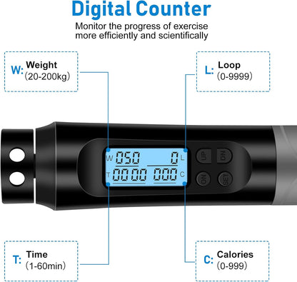 Digital Skipping Rope with Calorie and Loop Counter