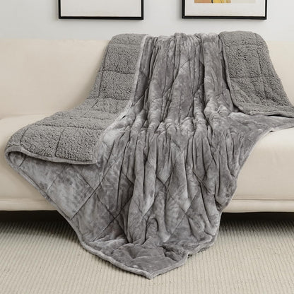 20 Lb Fleece Weighted Blankets for Adults