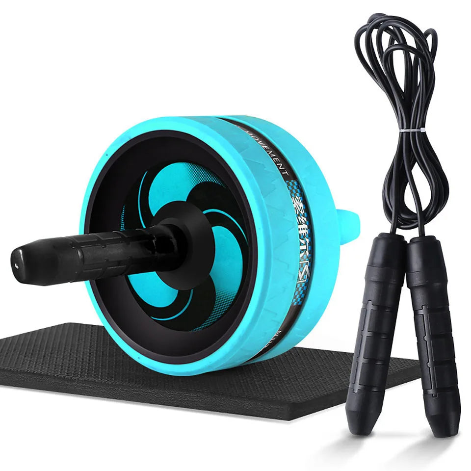 Ultra Core & Cardio Trainer: 2-in-1 Ab Roller & Jump Rope Set