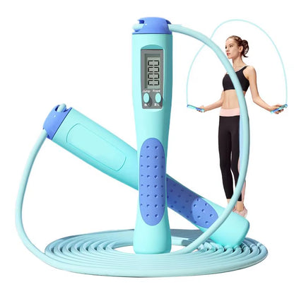 Workout Jump Rope with Counter Adjustable Speed 