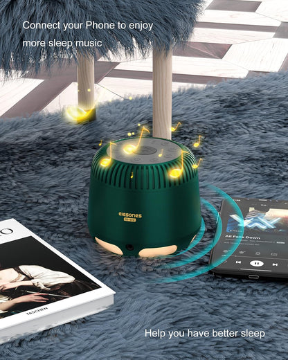 White Noise Machine with Night Light & Wireless Speaker