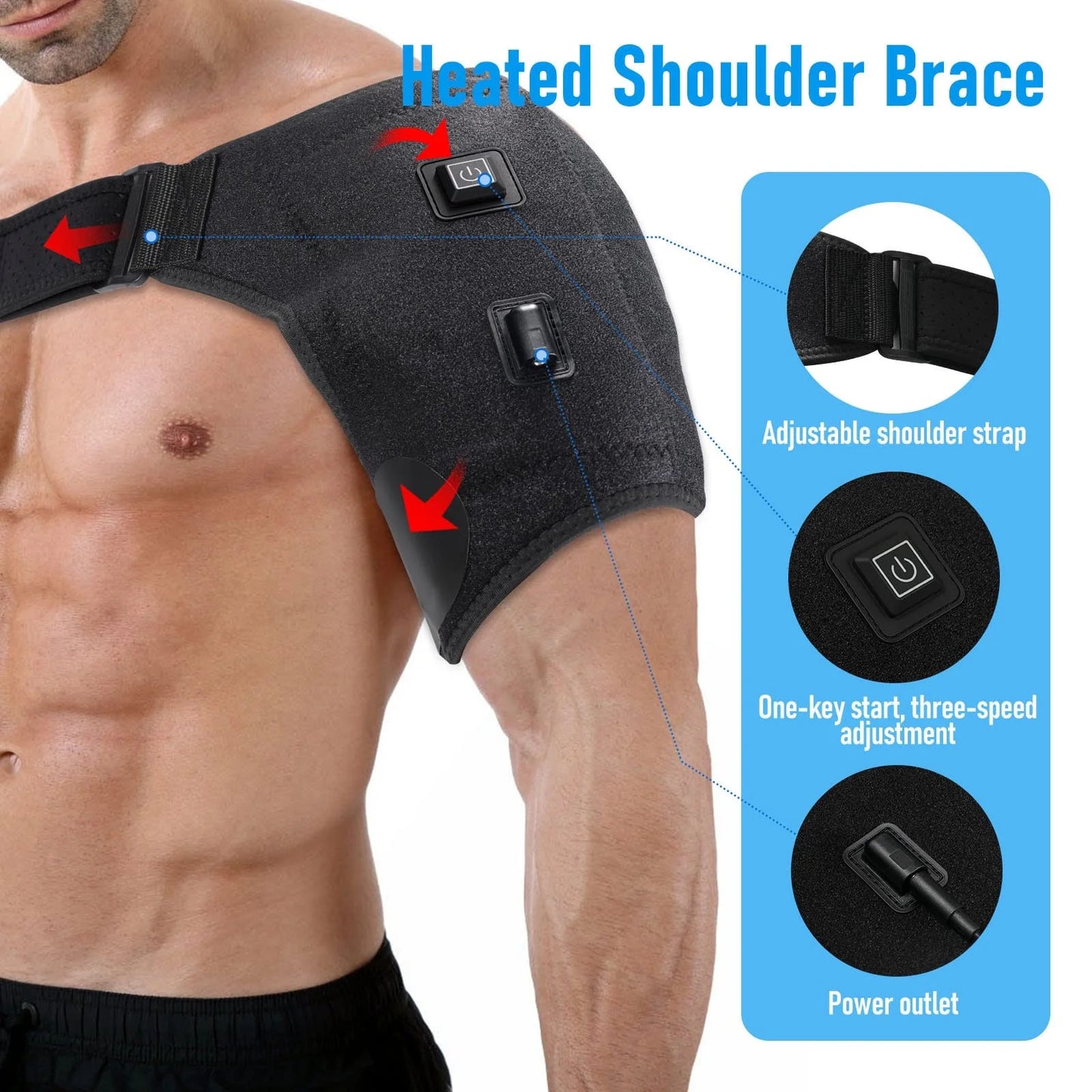 Heating Pad for Shoulder Heating Shoulder Pads Warm Electric Heating Shoulder Pads Hot Compress Shoulder Heating Shoulder Neck Joints Warm Shoulder Pads Clearance