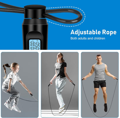 Digital Skipping Rope with Calorie and Loop Counter