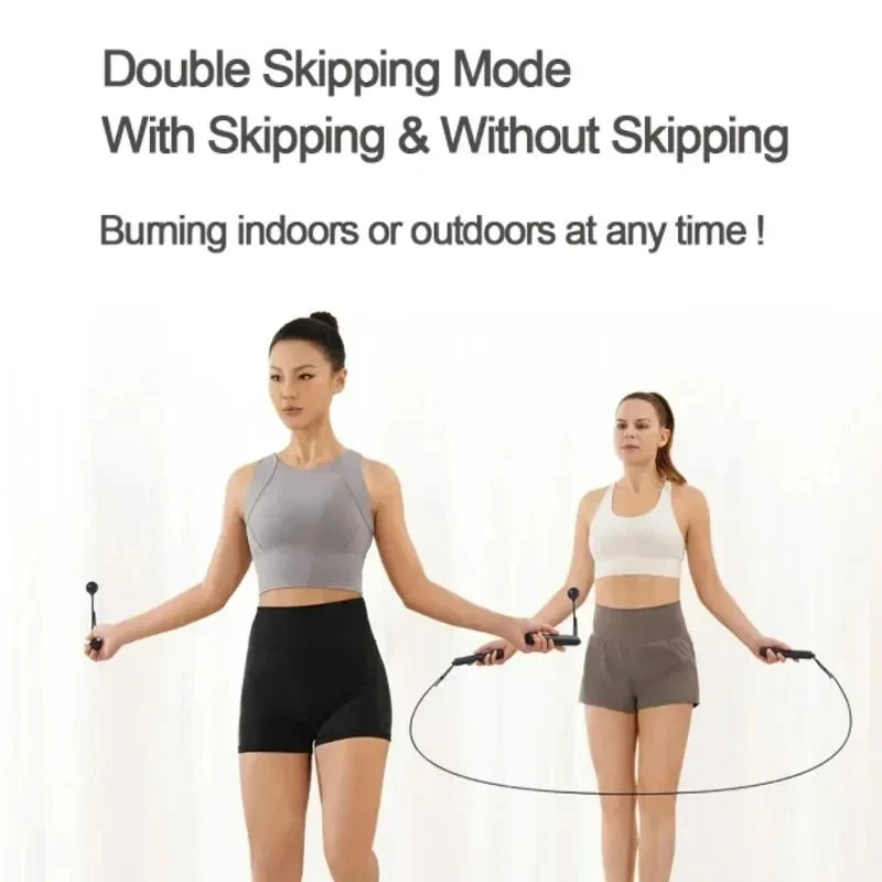 Mijia Smart Electric Skipping Rope Real-Time Training Guidance Accurate Fitness Data Recording Matrix Screen Display App Connection Happy Efficient Exercise Cordless and Rope Jump Ropes