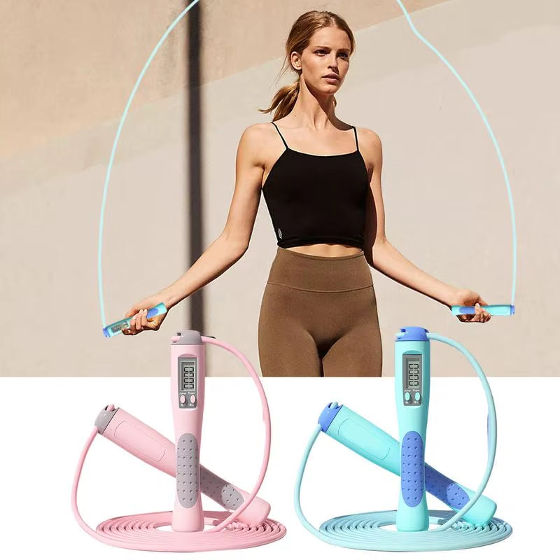 Workout Jump Rope with Counter Adjustable Speed 